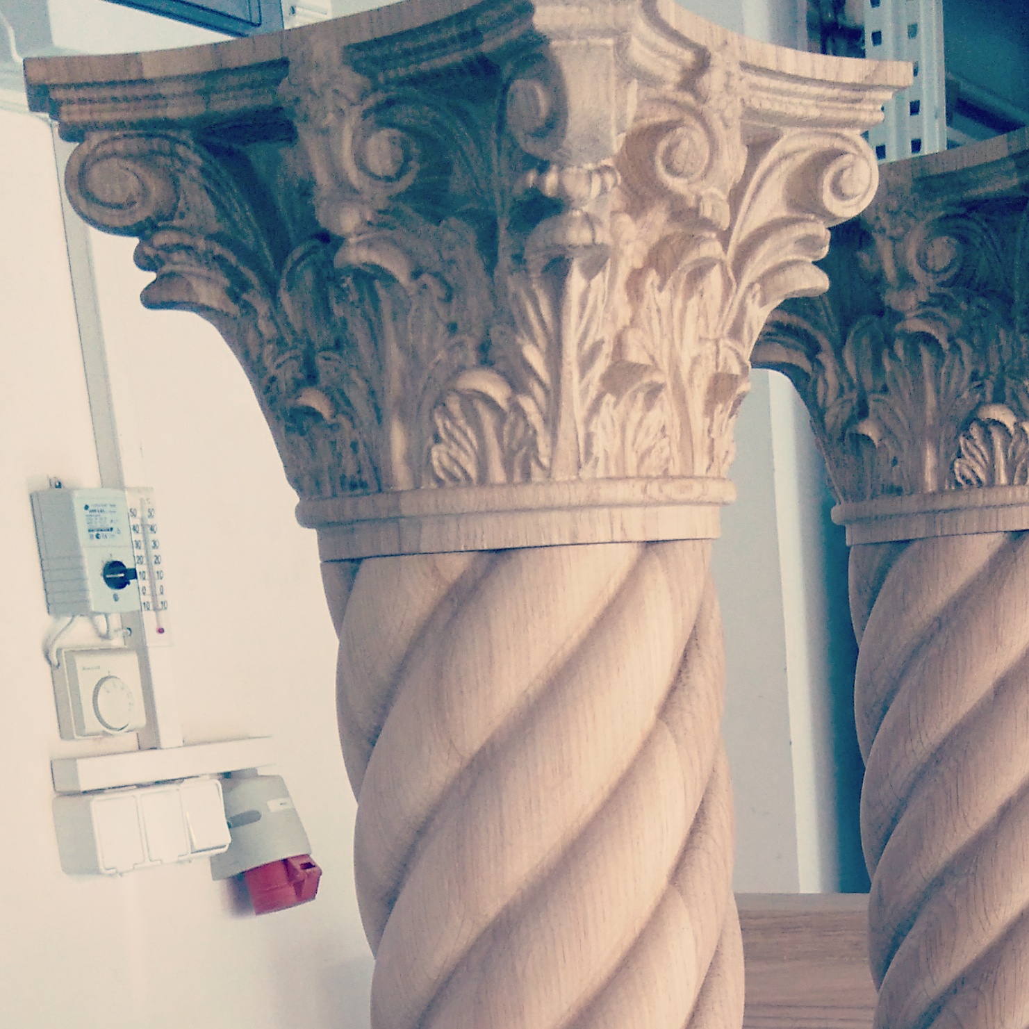 Twisted Column Shafts with corinthic Capitals made to order.