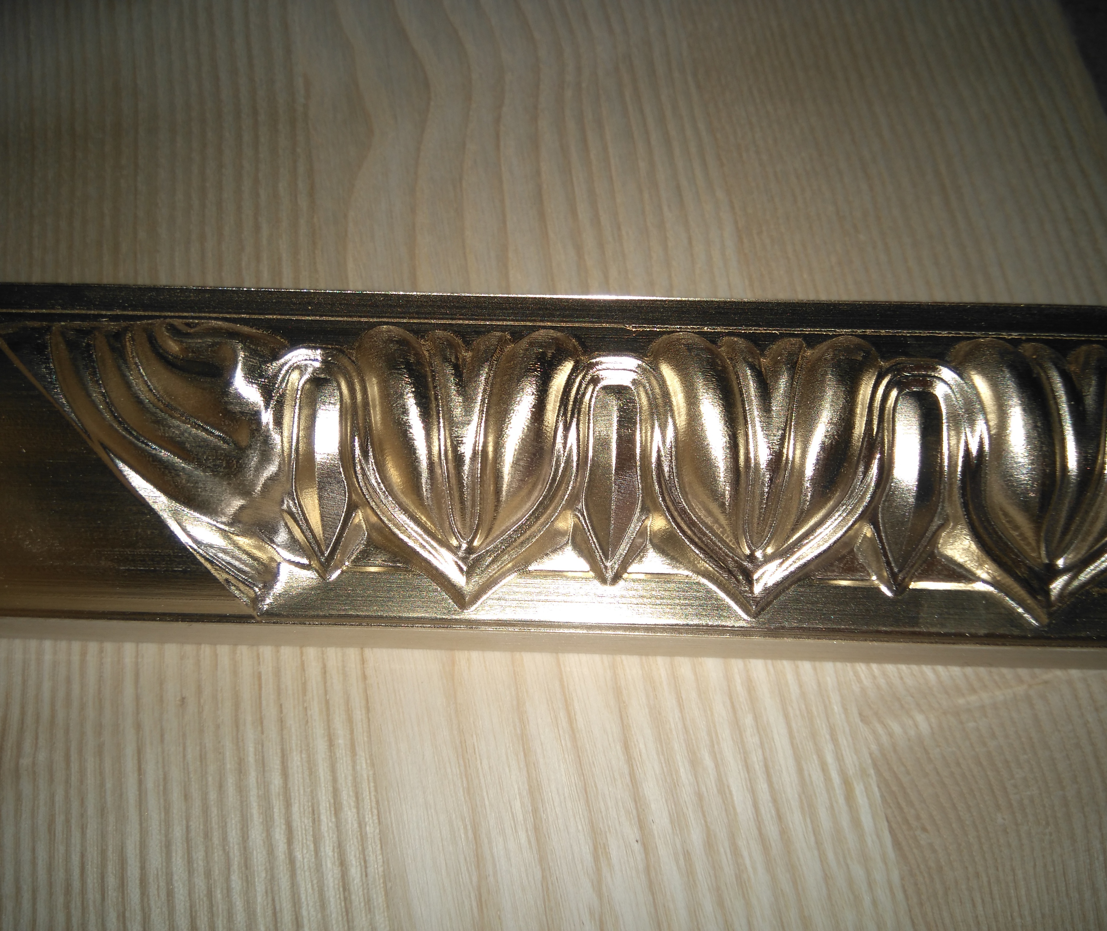 A brass moulding for yacht design.